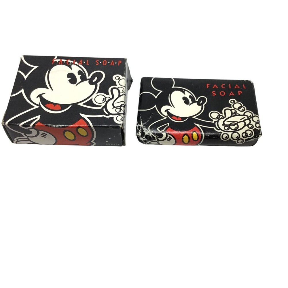 VTG DISNEY Mickey Mouse Club Facial Soap Set x2 w/Box 1955 Resort Collectible